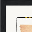 Kiss My Ass Framed print 27x35 cm / 11x14″ Black frame corner detail