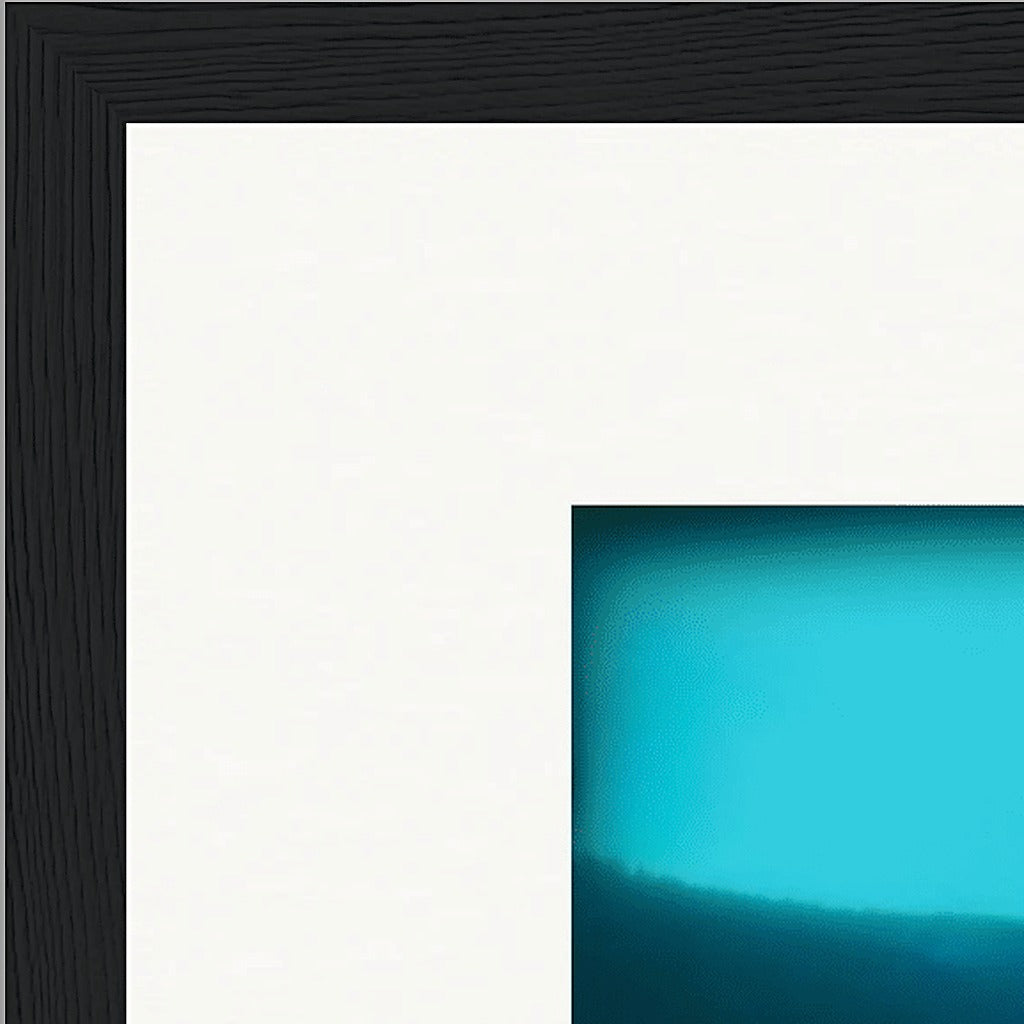 Northern Soul Framed print 27x35 cm / 11x14″ Black frame corner detail