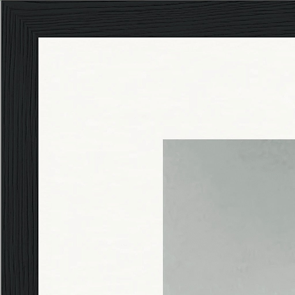 Everyday Hero Framed print 27x35 cm / 11x14″ Black frame corner detail