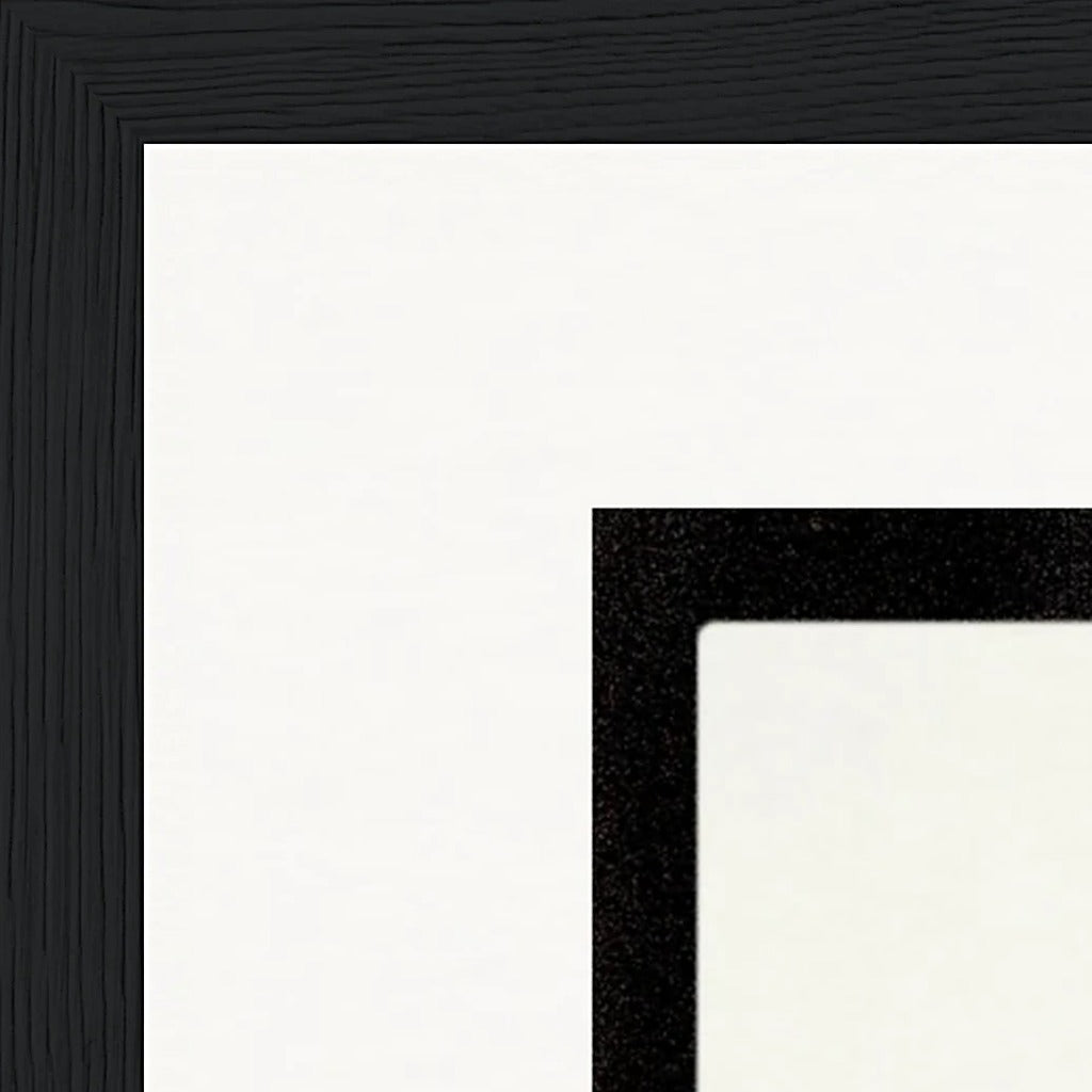 Little Secret Framed print 27x35 cm / 11x14″ Black frame corner detail