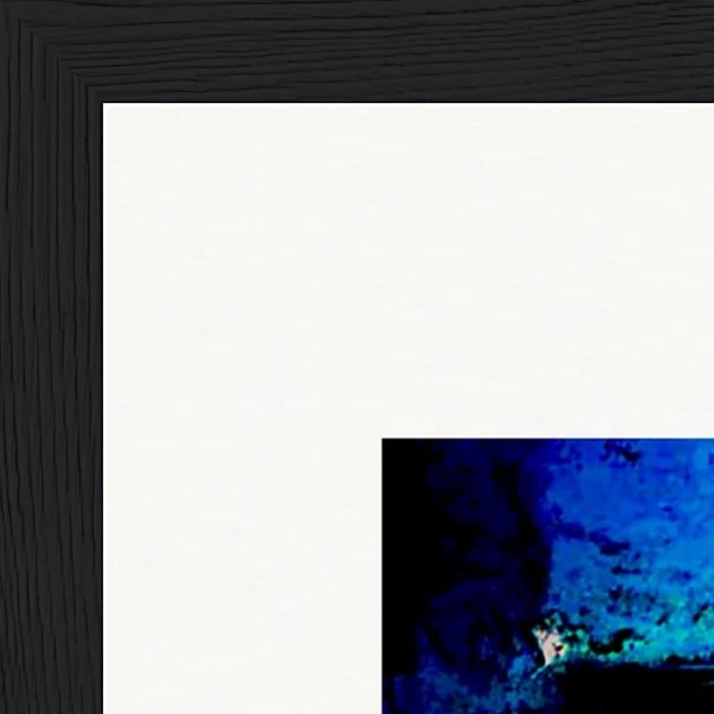 Web of Colours Framed print 27x35 cm / 11x14″ Black frame corner detail