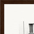 The Urban Matrix Framed print 27x35 cm / 11x14″ Dark wood frame corner detail