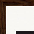 On the Road Framed print 27x35 cm / 11x14″ Dark wood frame corner detail