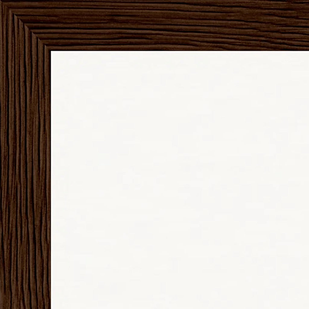 Indigo Sky Framed print 27x35 cm / 11x14″ Dark wood frame corner detail