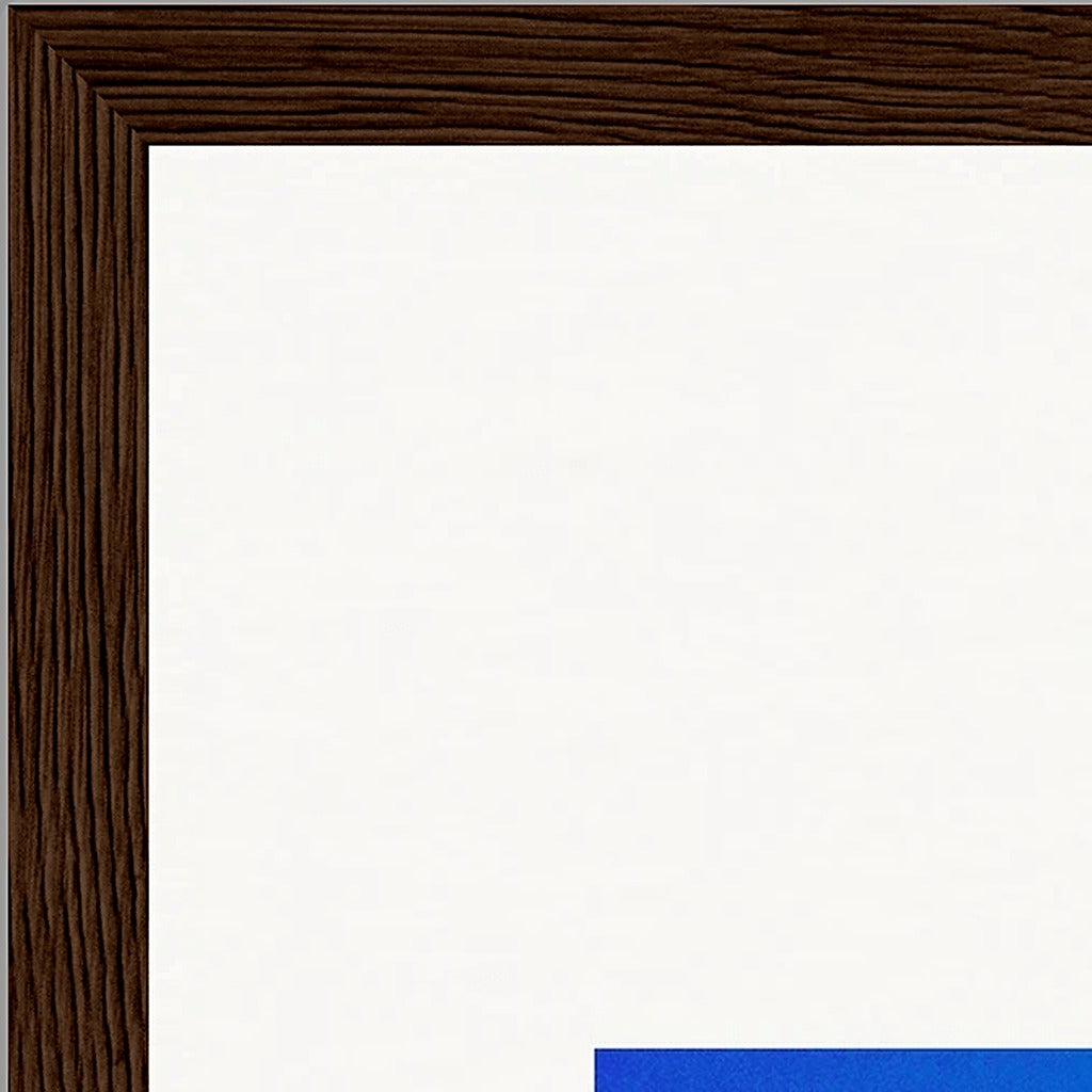 Nocturne Velvet Framed print 27x35 cm / 11x14″ Dark wood frame corner detail