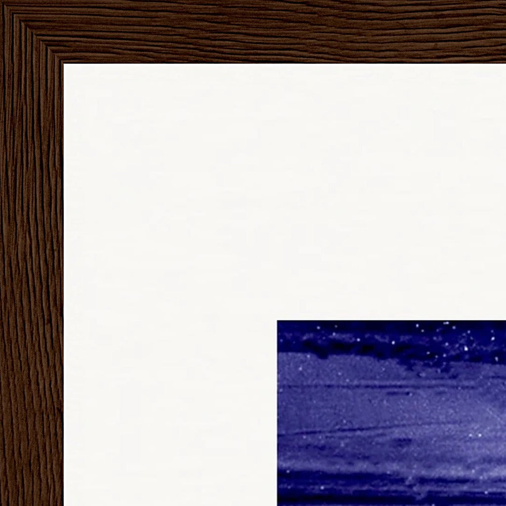 The Unwritten Path Framed print 27x35 cm / 11x14″ Dark wood frame corner detail