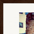 Wash It Framed print 27x35 cm / 11x14″ Dark wood frame corner detail