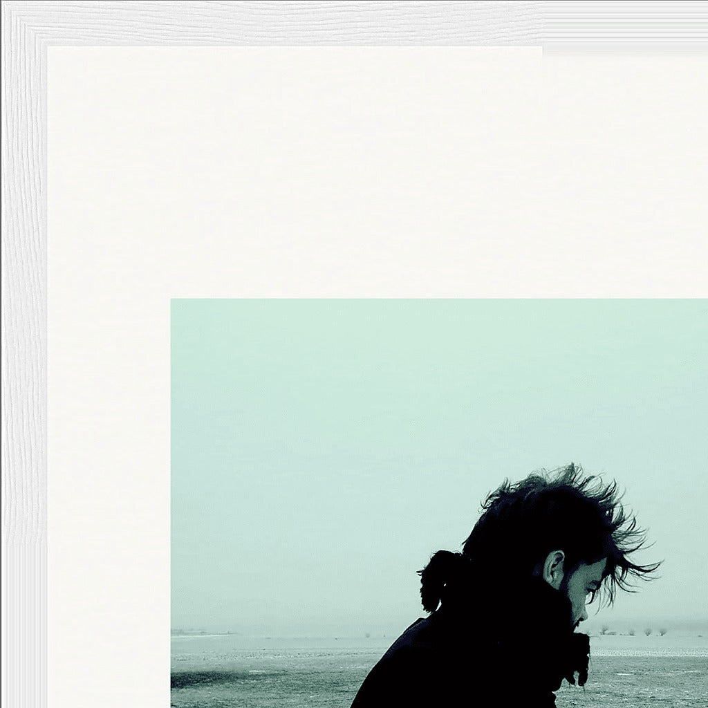 Misty Mind Framed print 27x35 cm / 11x14″ White frame corner detail