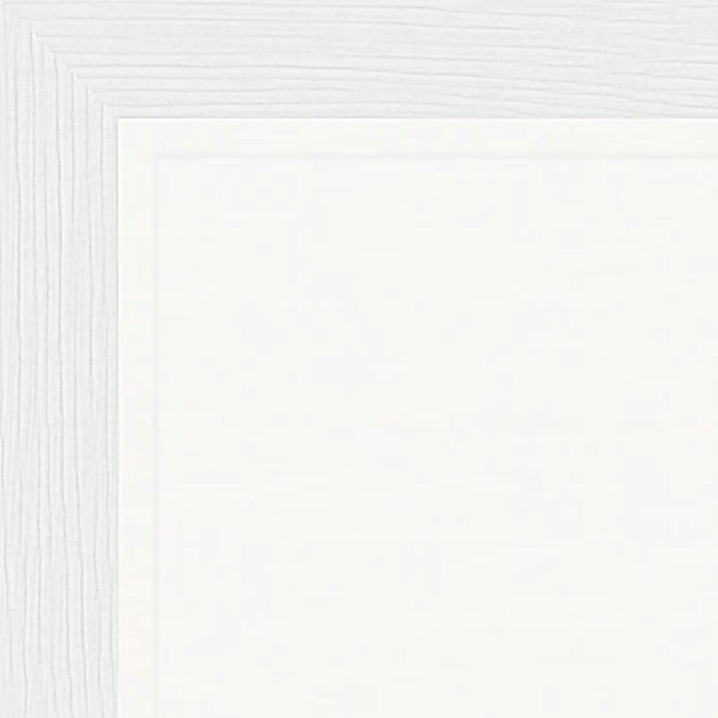 Indigo Sky Framed print 27x35 cm / 11x14″ White frame corner detail
