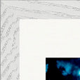 Bubbles and Sky Sticks Framed print 27x35 cm / 11x14″ White frame corner detail