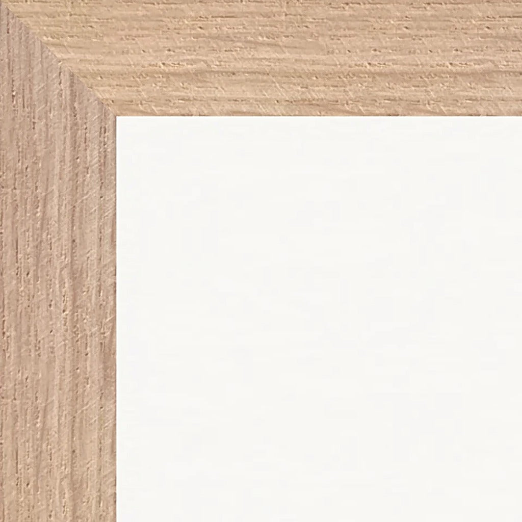 Hat On Framed print 27x35 cm / 11x14″ Wood frame corner detail