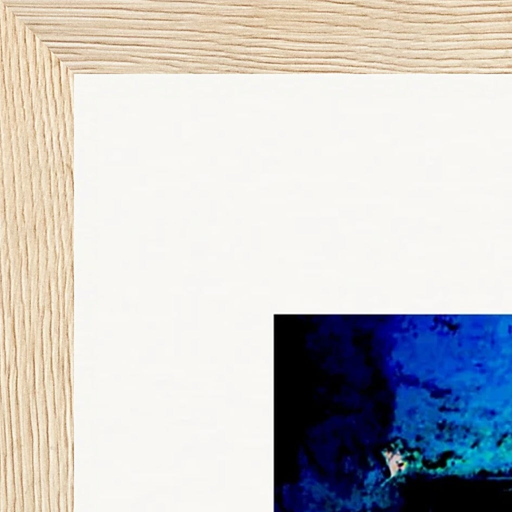 Web of Colours Framed print 27x35 cm / 11x14″ Wood frame corner detail