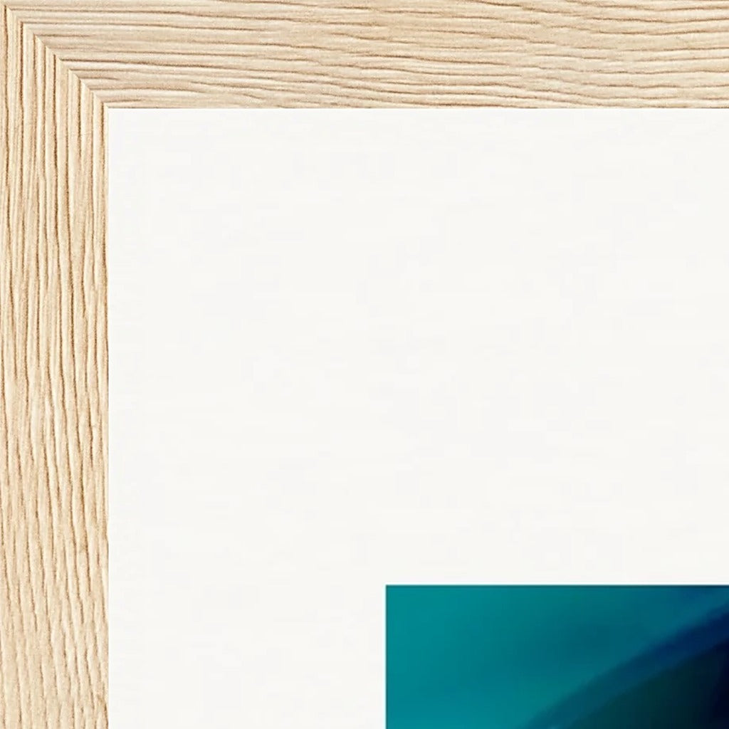 Around and Around Framed print 27x35 cm / 11x14″ Wood frame corner detail