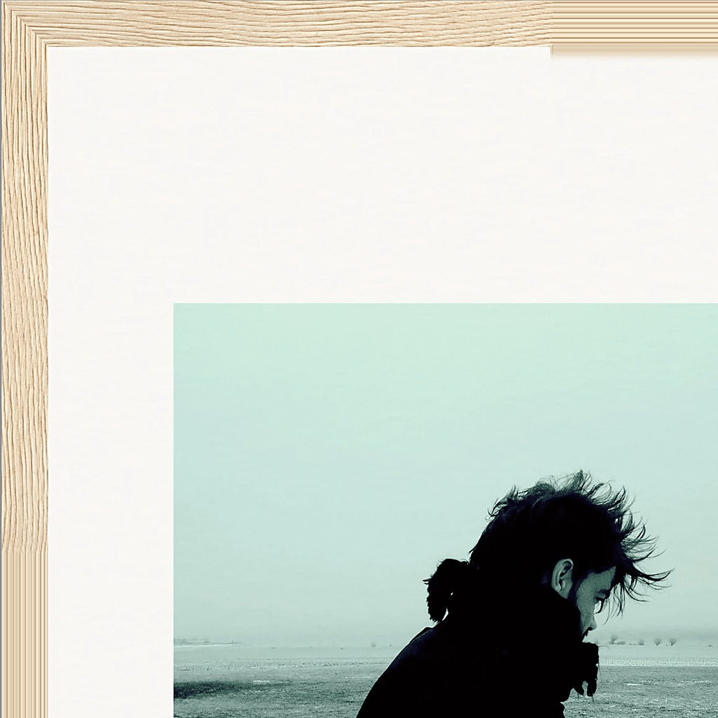 Misty Mind Framed print 27x35 cm / 11x14″ Wood frame corner detail
