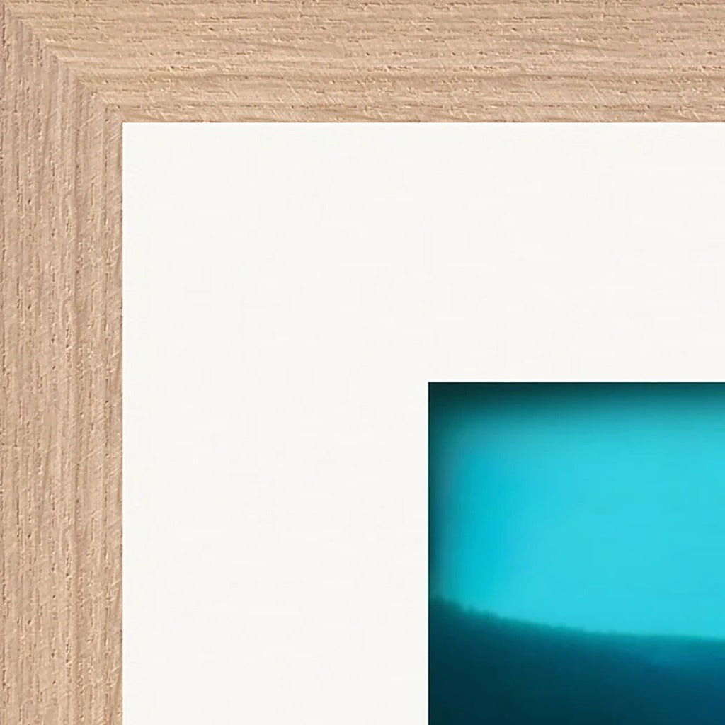 Northern Soul Framed print 27x35 cm / 11x14″ Wood frame corner detail