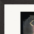 Never too Late Framed print 28x43  cm / XL (11x17″) Black frame corner detail
