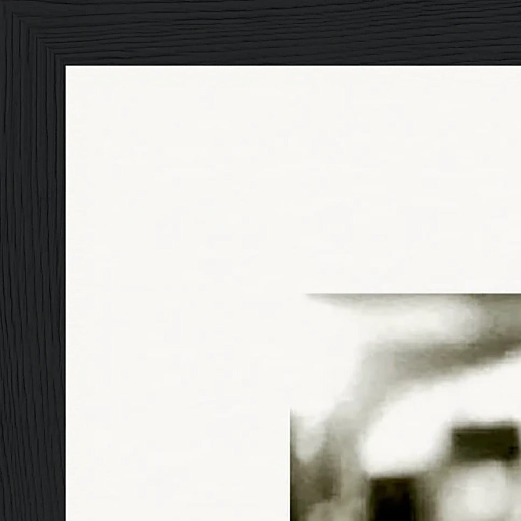 Cuba Girl Framed print 28x43  cm / XL (11x17″) Black frame corner detail
