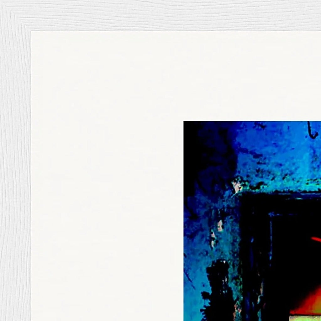 Web of Colours Framed print 28x43  cm / XL (11x17″) White frame corner detail