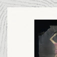 Never too Late Framed print 28x43  cm / XL (11x17″) White frame corner detail