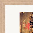 Blast Off Framed print 28x43  cm / XL (11x17″) Wood frame corner detail