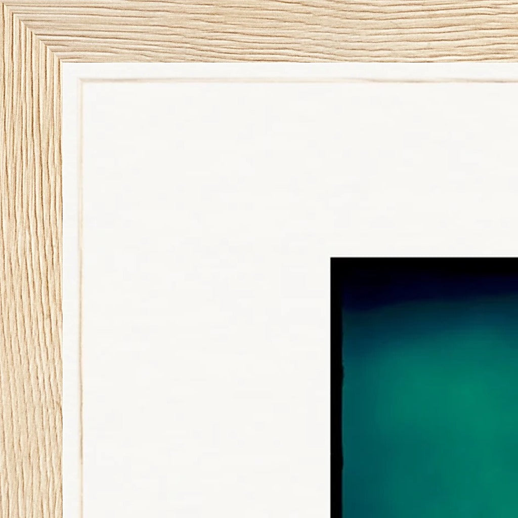 Dancing Cowboy Framed print 28x43  cm / XL (11x17″) Wood frame corner detail