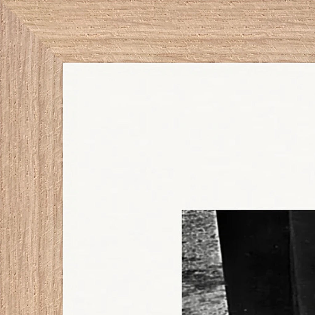 This is Where He Stood Framed print 28x43  cm / XL (11x17″) Wood frame corner detail