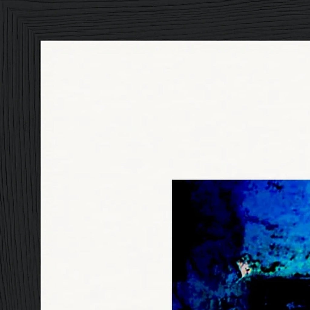 Web of Colours Framed print A3 (29.7 x 42  cm) Black frame corner detail