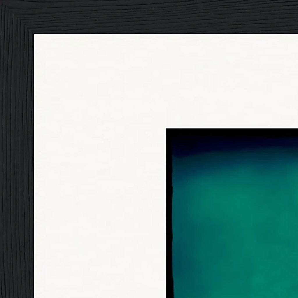 Dancing Cowboy Framed print A3 (29.7 x 42  cm) Black frame corner detail