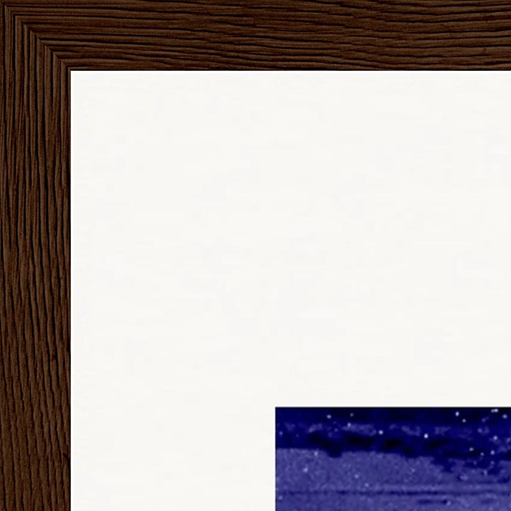 The Unwritten Path Framed print A3 (29.7 x 42  cm) Dark wood frame corner detail