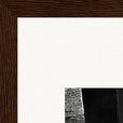 This is Where He Stood Framed print A3 (29.7 x 42  cm) Dark wood frame corner detail