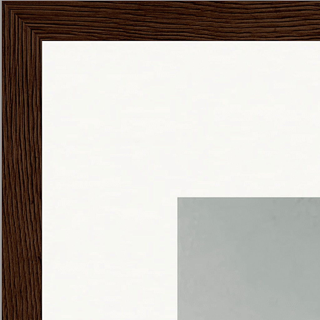 Everyday Hero Framed print A3 (29.7 x 42  cm) Dark wood frame corner detail