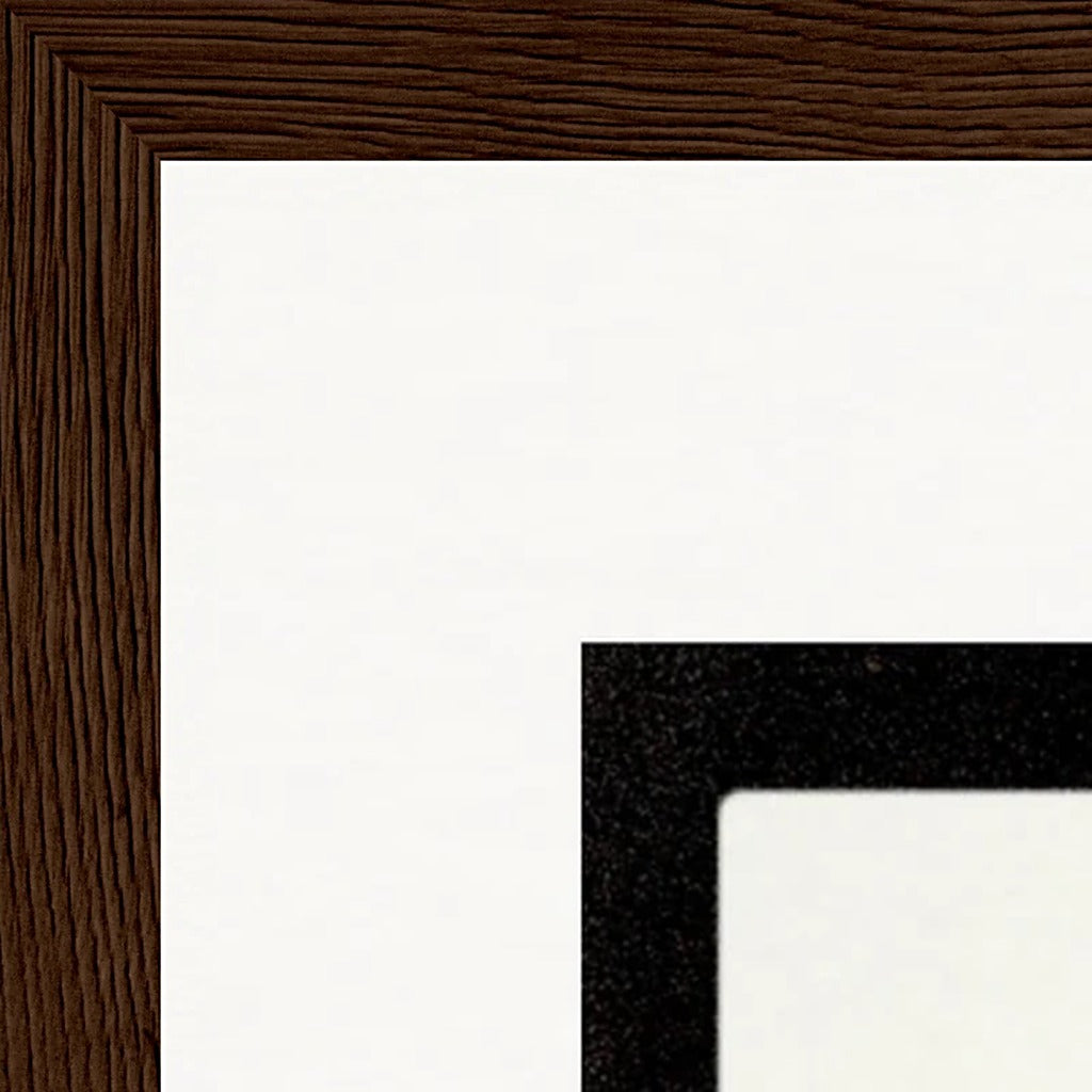 Little Secret Framed print A3 (29.7 x 42  cm) Dark wood frame corner detail