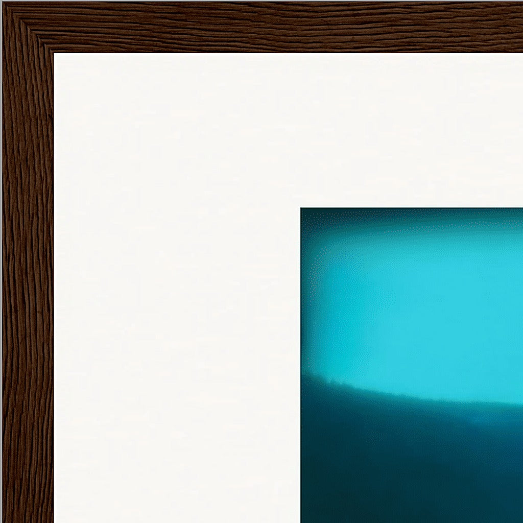 Northern Soul Framed print A3 (29.7 x 42  cm) Dark wood frame corner detail