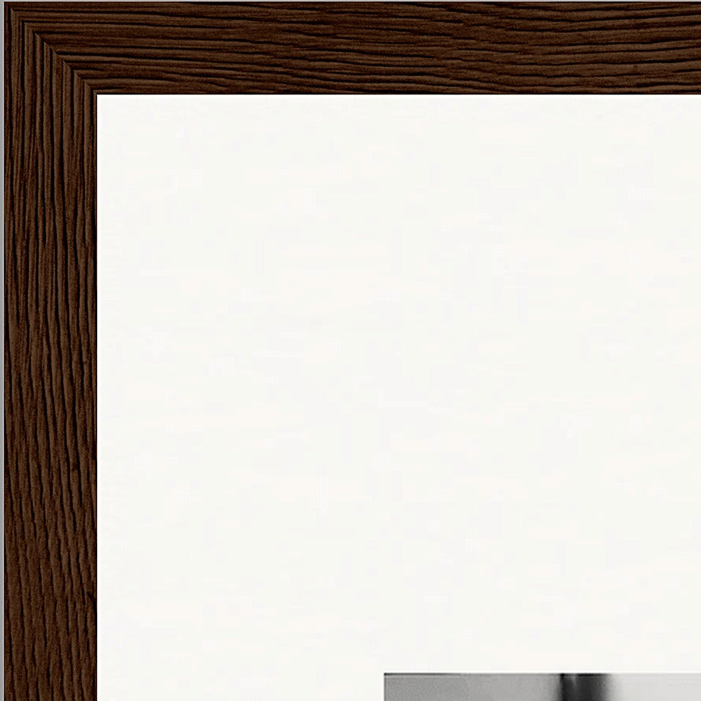 Synch'd Hands Framed print A3 (29.7 x 42  cm) Dark wood frame corner detail