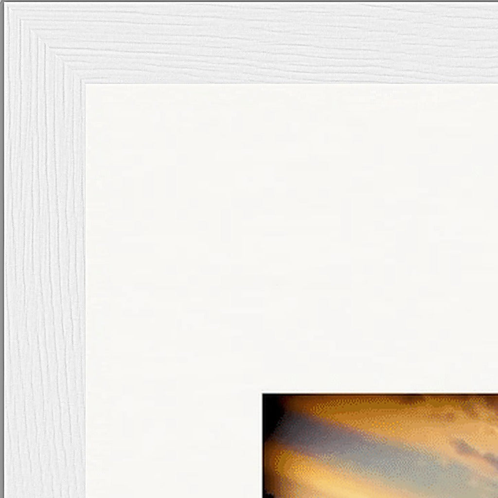 Cosmic Reflections Framed print A3 (29.7 x 42  cm) White frame corner detail