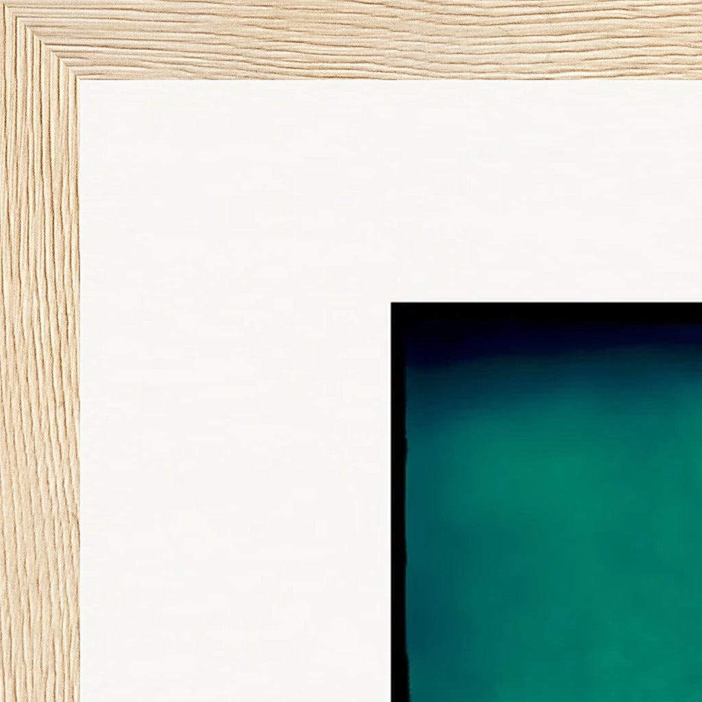 Dancing Cowboy Framed print A3 (29.7 x 42  cm) Wood frame corner detail