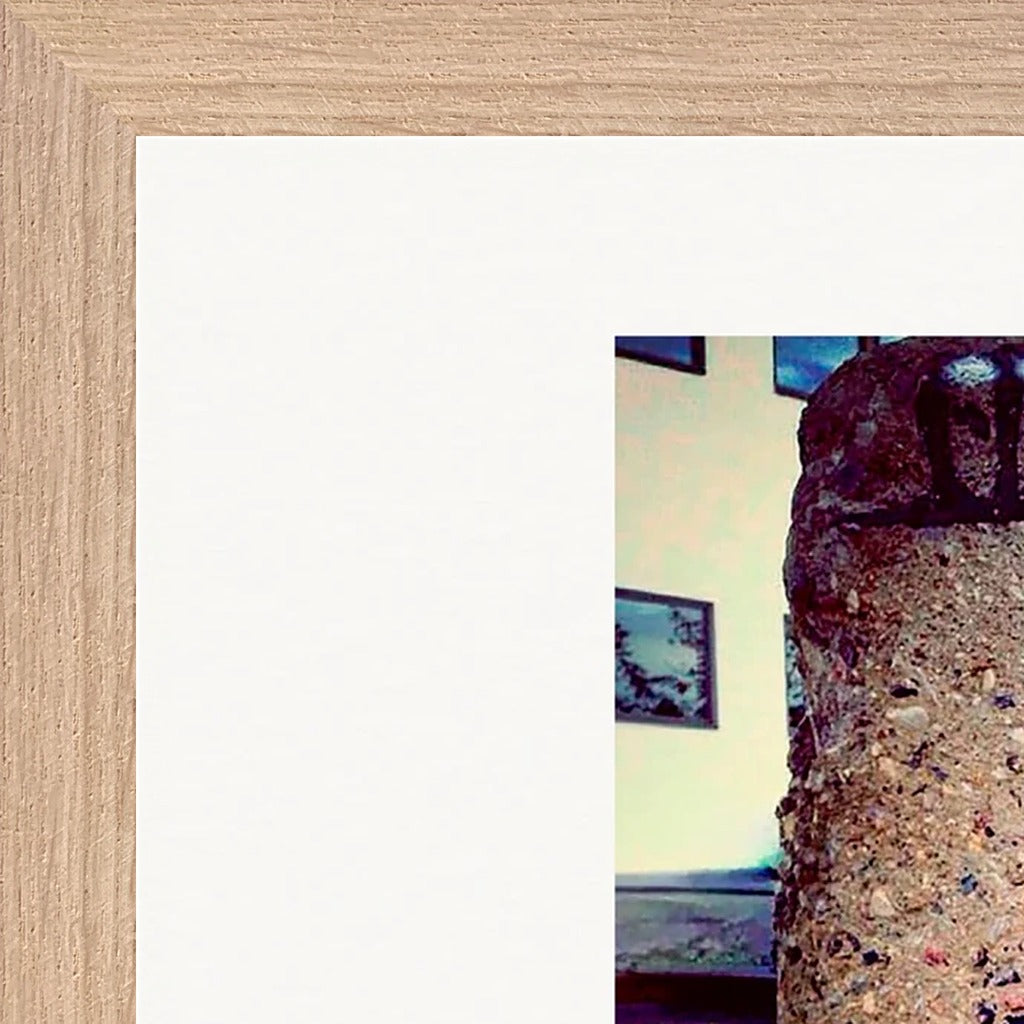 Wash It Framed print A3 (29.7 x 42  cm) Wood frame corner detail