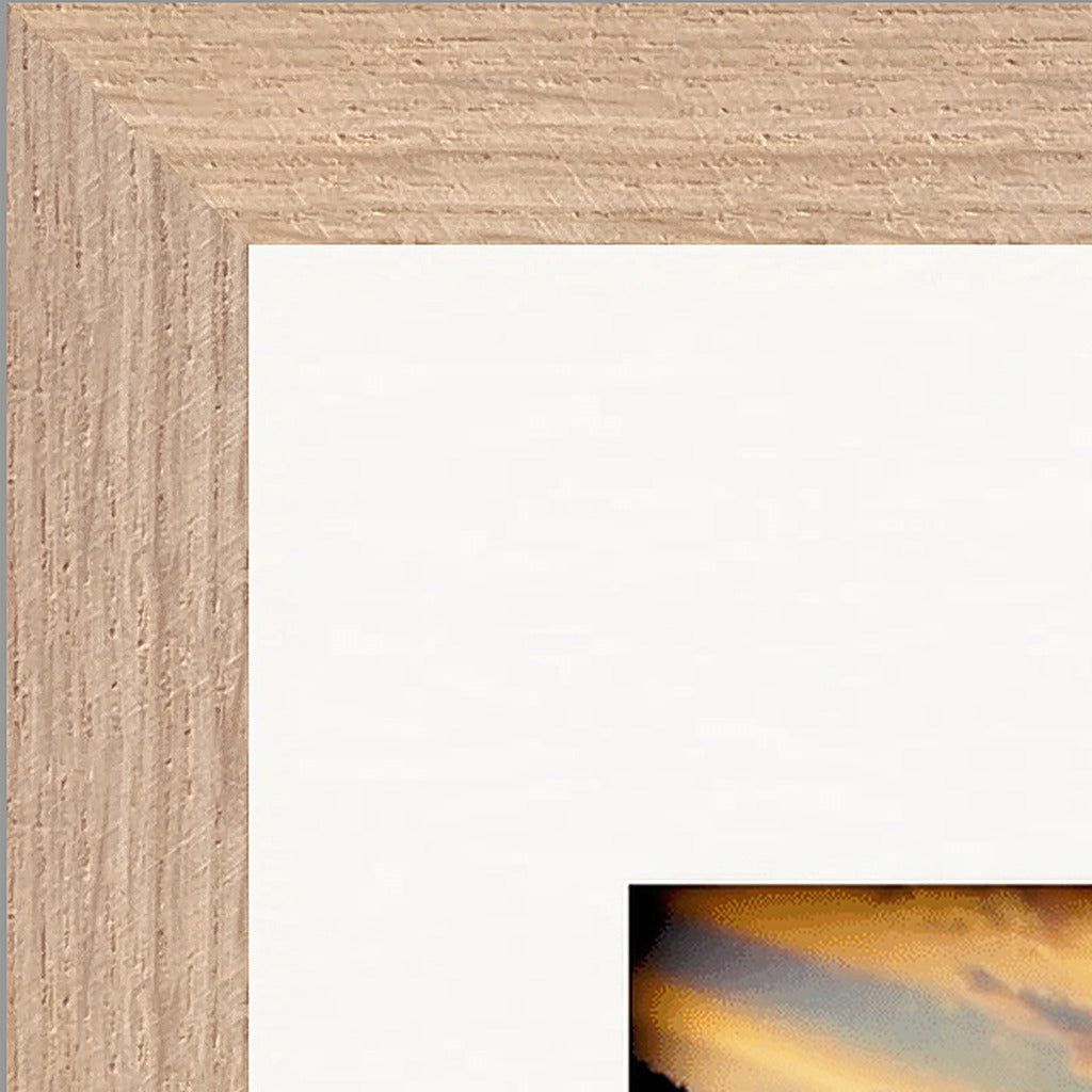 Cosmic Reflections Framed print A3 (29.7 x 42  cm) Wood frame corner detail