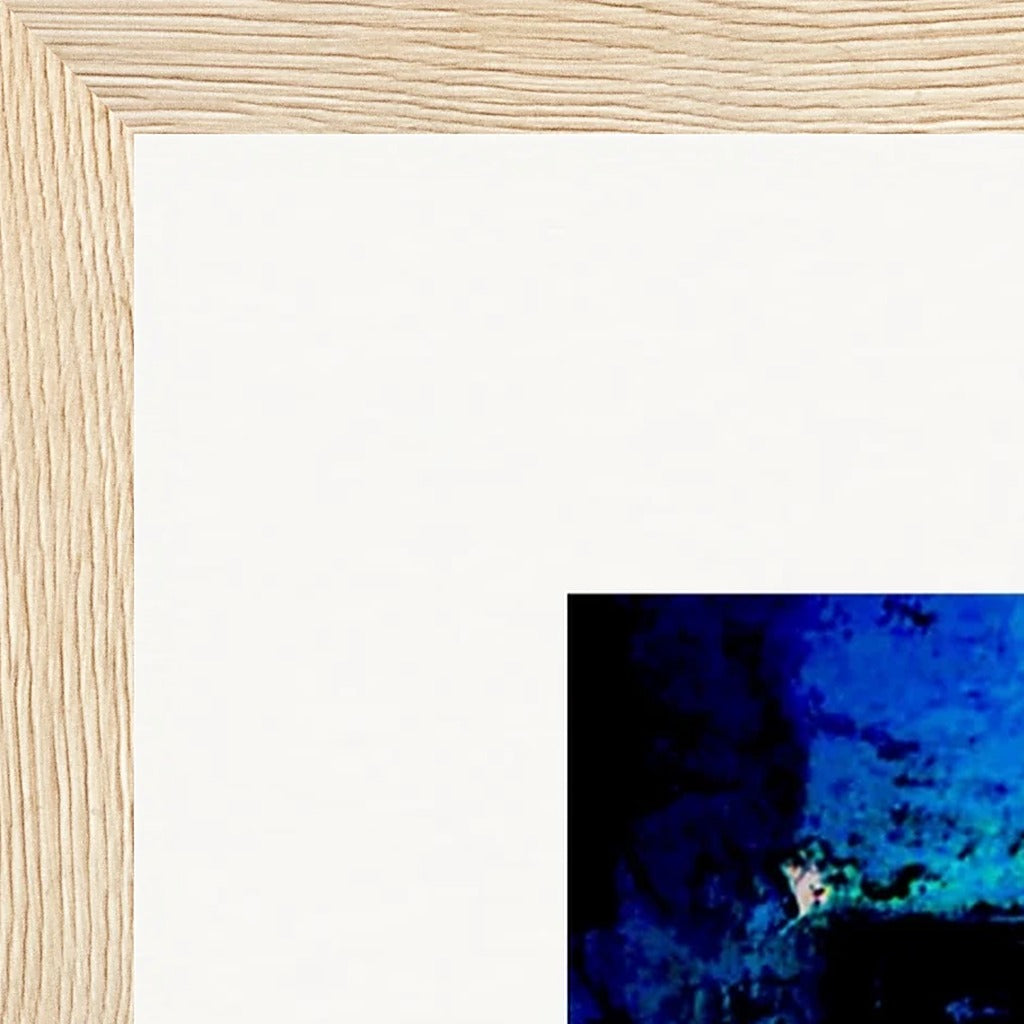 Web of Colours Framed print A3 (29.7 x 42  cm) Wood frame corner detail