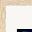 Bubbles and Sky Sticks Framed print A3 (29.7 x 42  cm) Wood frame corner detail
