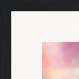 Indigo Sky Framed print 30x30 cm / 12x12″ Black frame corner detail