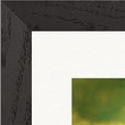 Emerald Storms Framed print 30x30 cm / 12x12″ Black frame corner detail