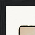 Hat On Framed print 30x30 cm / 12x12″ Black frame corner detail