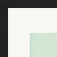 Lacey Leg Framed print 30x30 cm / 12x12″ Black frame corner detail