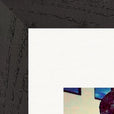 Wash It Framed print 30x30 cm / 12x12″ Black frame corner detail