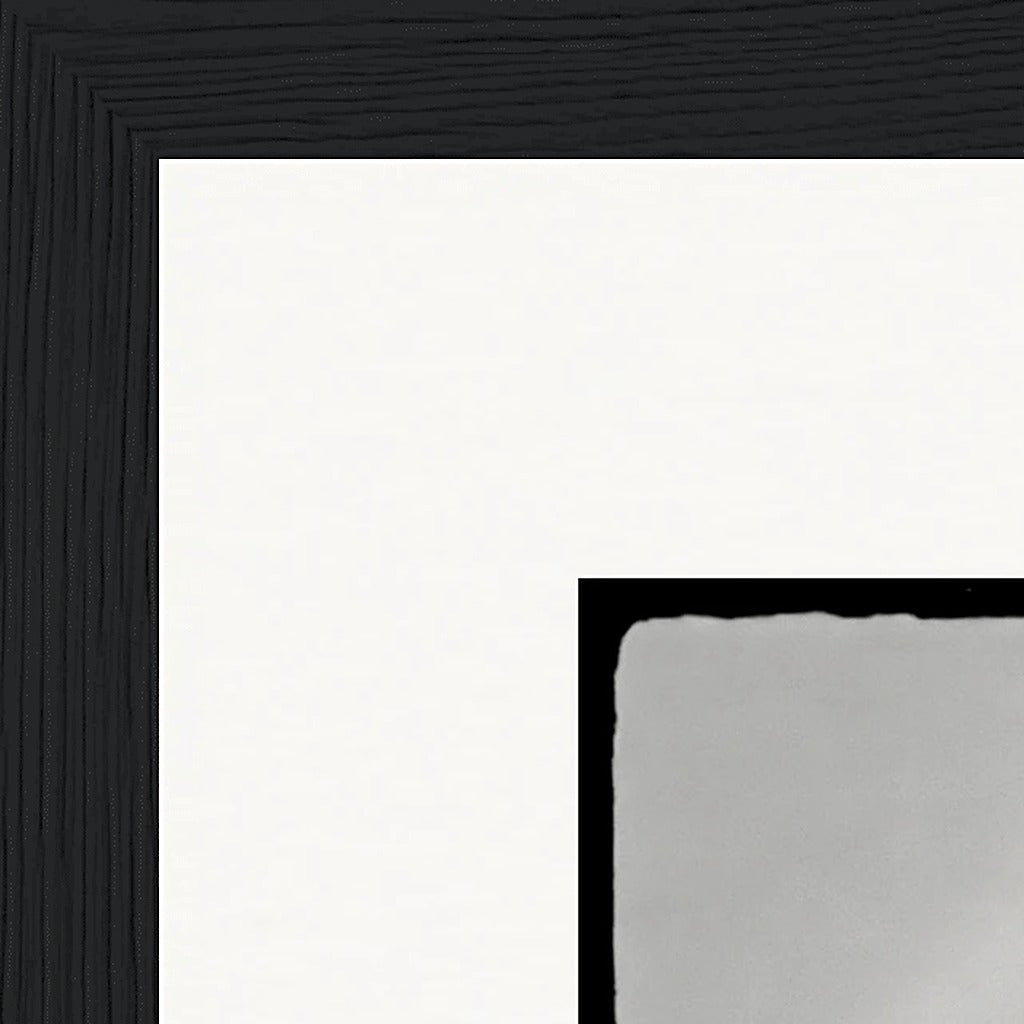 Circle of Life Framed print 30x30 cm / 12x12″ Black frame corner detail