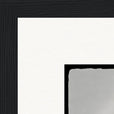 Circle of Life Framed print 30x30 cm / 12x12″ Black frame corner detail