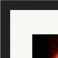 Chromatic Kiss Framed print 30x30 cm / 12x12″ Black frame corner detail