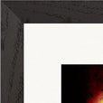 Chromatic Kiss Framed print 30x30 cm / 12x12″ Black frame corner detail