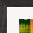 In the Eye Framed print 30x30 cm / 12x12″ Black frame corner detail